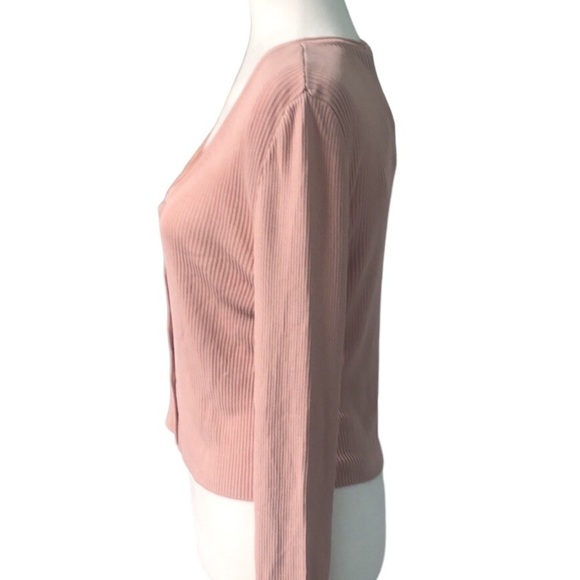 ZARA Rib Knit Cardigan Sweater Size Large NWT - Picture 3 of 10